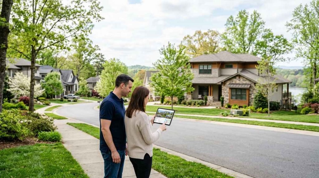 Belmont, NC homebuyers reviewing listings in a 2026 housing market update
